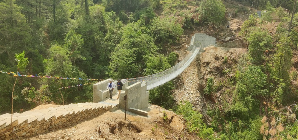 अन्नपूर्ण–धवलागिरि पदमार्गस्थित घोप्टेखोलामा झोलुङ्गे पुल