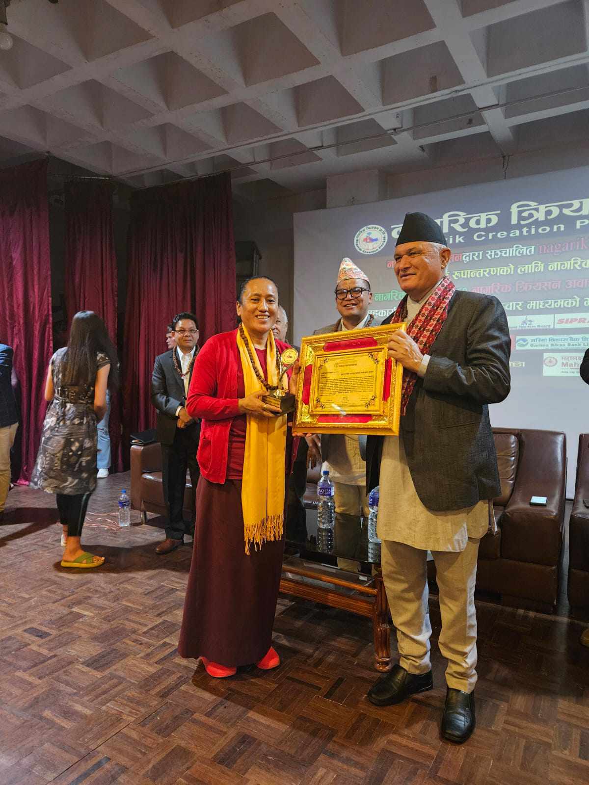 Sarvashree Aani Bhimsuwa honored with Life Time Achievement Award