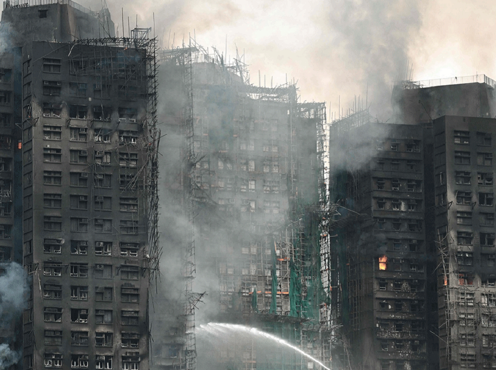 हङकङ आगलागी : मृत्यु हुनेको संख्या ९४ पुग्यो