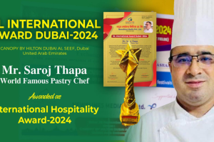 World-Famous Pastry Chef Saroj Thapa Receives NL International Hospitality Award 2024 in Dubai